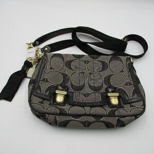 Coach Poppy Pushlock Satchel Convertible Shoulder Crossbody Bag Purse NWT